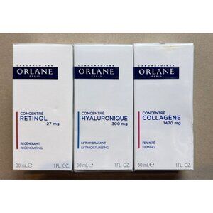 Orlane Paris Concentrate Set - Retinol, Hyaluronic & Collagen - 3x30ml SEALED